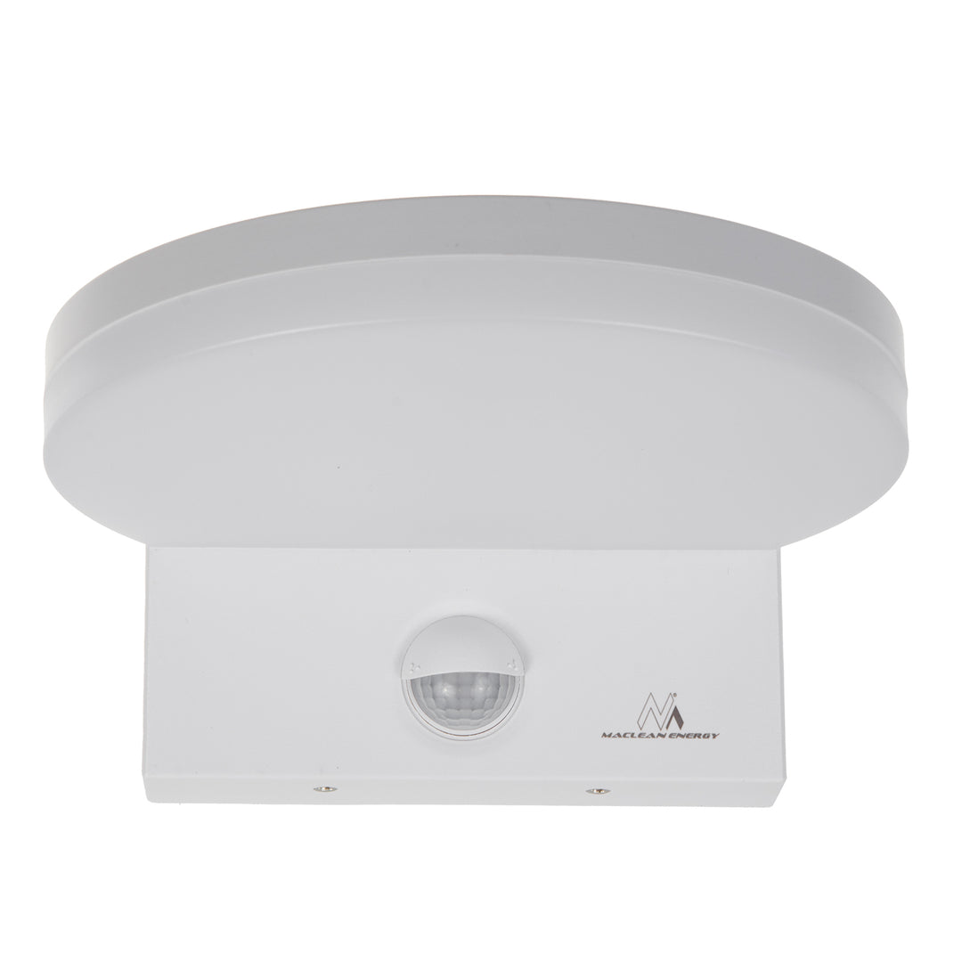 Lampă LED cu senzor de mișcare Maclean, senzor de mișcare PIR, culoare albă, 15 W, IP65, 1560 lm, lumină albă neutră (4000 K) MCE344 W, 2 bucăți