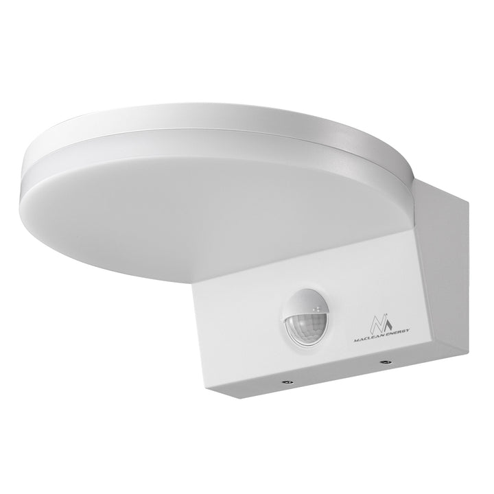 Lampă LED cu senzor de mișcare Maclean, senzor de mișcare PIR, culoare albă, 15 W, IP65, 1560 lm, lumină albă neutră (4000 K) MCE344 W, 2 bucăți