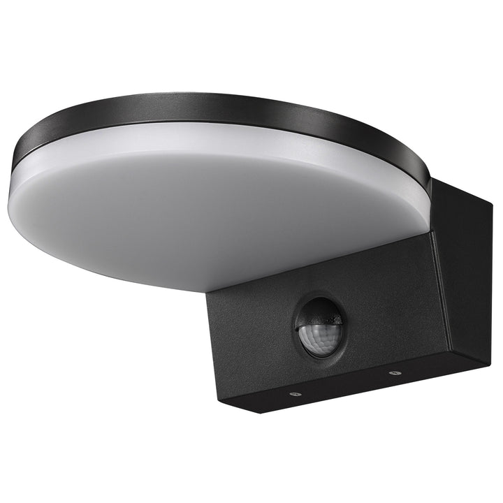 Lampă LED cu senzor de mișcare Maclean, senzor de mișcare PIR, culoare neagră, 15 W, IP65, 1560 lm, culoare albă neutră (4000 K) MCE344 B, 2 bucăți