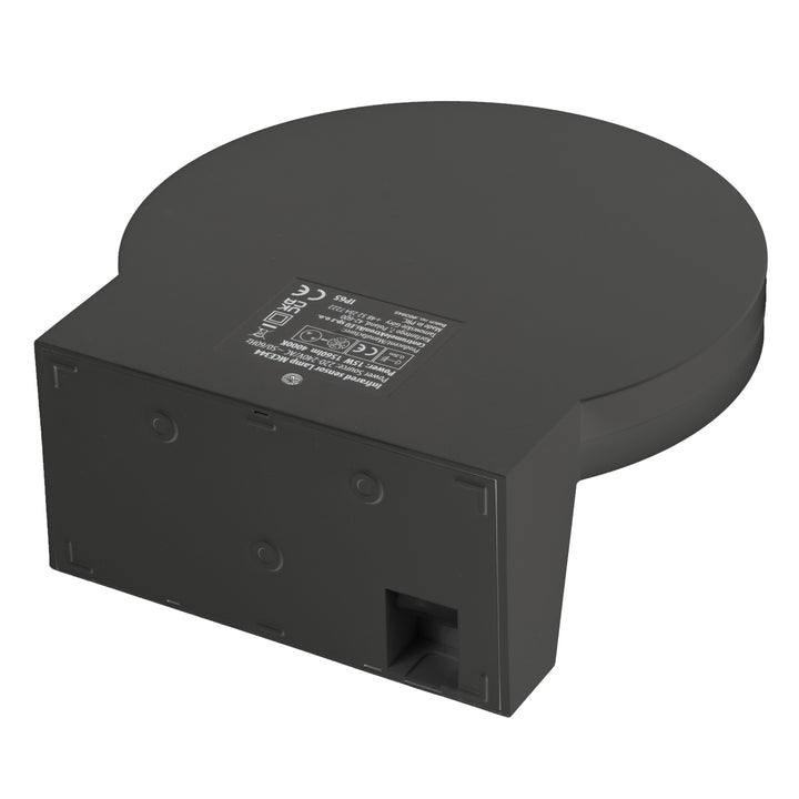Lampă LED cu senzor de mișcare Maclean, senzor de mișcare PIR, culoare gri, 15 W, IP65, 1560 lm, culoare albă neutră (4000 K) MCE344 GR, 2 bucăți