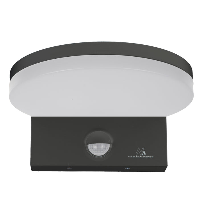 Lampă LED cu senzor de mișcare Maclean, senzor de mișcare PIR, culoare gri, 15 W, IP65, 1560 lm, culoare albă neutră (4000 K) MCE344 GR, 2 bucăți