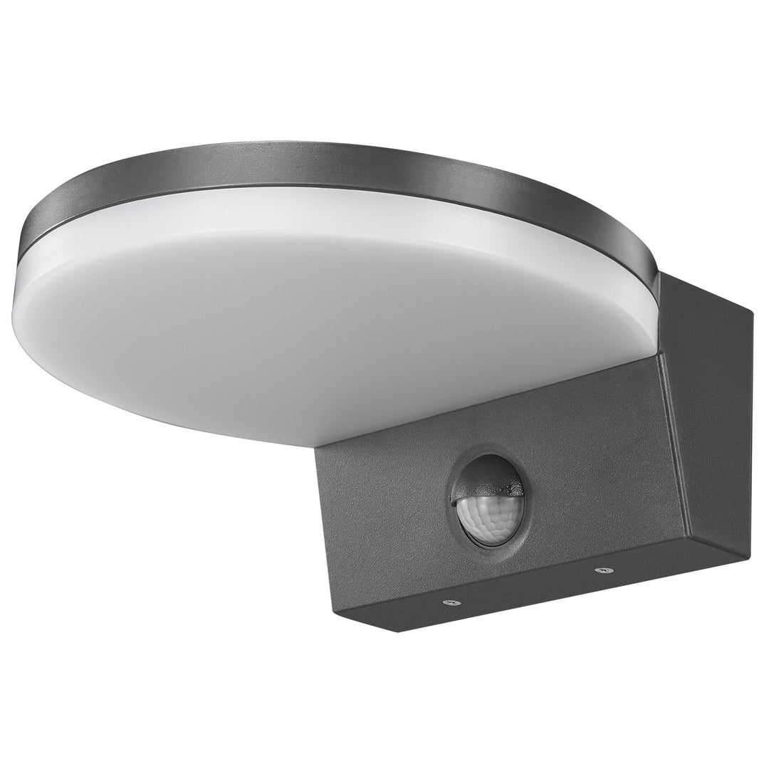 Lampă LED cu senzor de mișcare Maclean, senzor de mișcare PIR, culoare gri, 15 W, IP65, 1560 lm, culoare albă neutră (4000 K) MCE344 GR, 2 bucăți