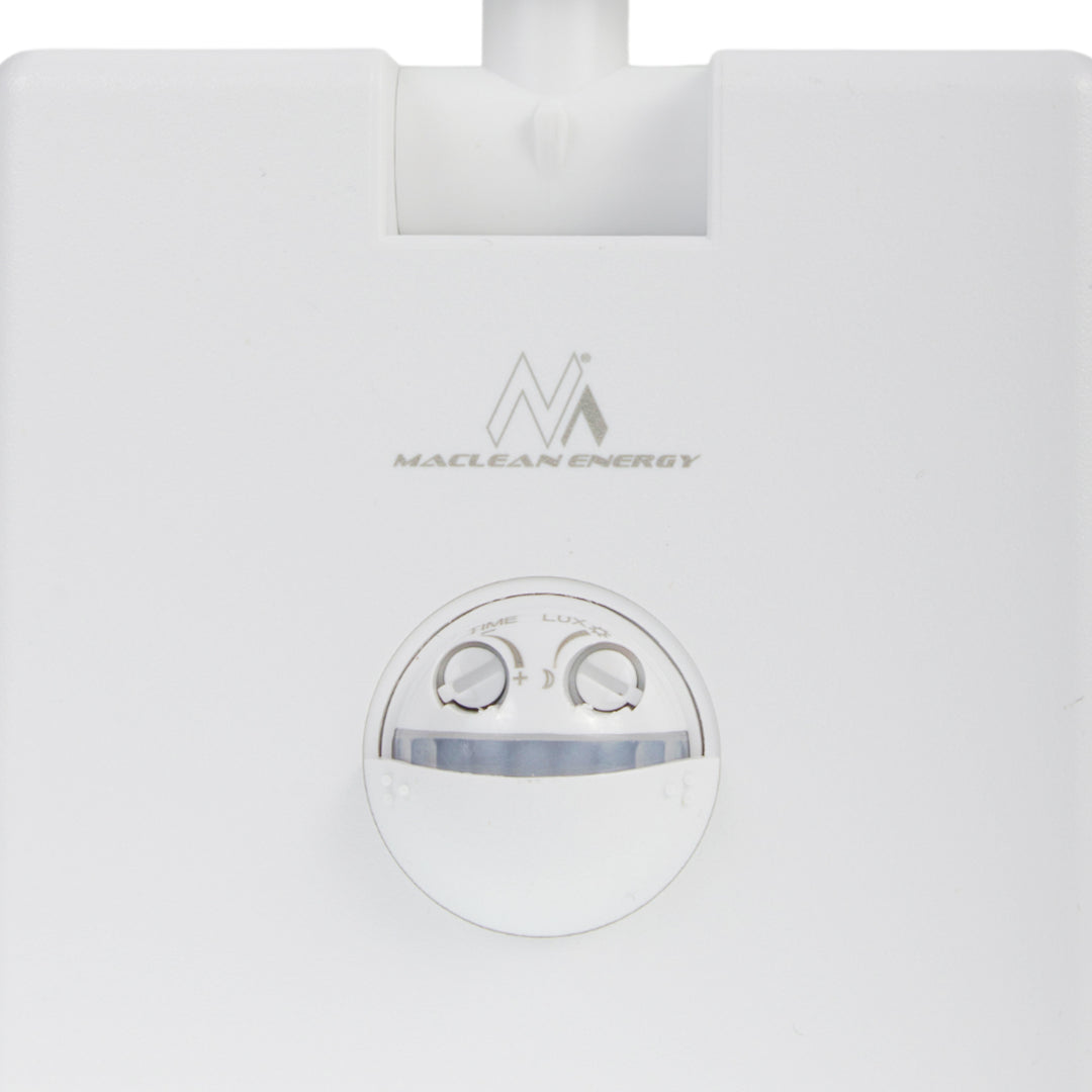 Lampă LED cu senzor de mișcare Maclean, senzor de mișcare PIR, culoare albă, 10 W, IP65, 800 lm, lumină albă neutră (4000 K) MCE516 W, 2 bucăți