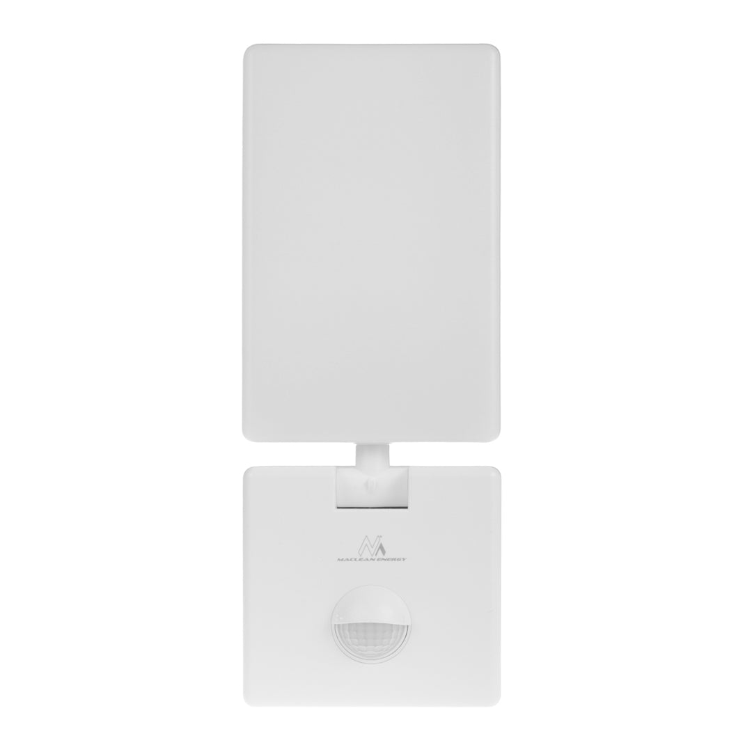 Lampă LED cu senzor de mișcare Maclean, senzor de mișcare PIR, culoare albă, 10 W, IP65, 800 lm, lumină albă neutră (4000 K) MCE516 W, 2 bucăți