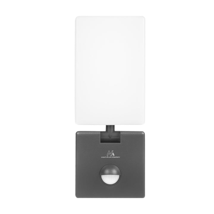 Lampă LED cu senzor de mișcare Maclean, senzor de mișcare PIR, culoare gri, 10 W, IP65, 800 lm, lumină albă neutră (4000 K) MCE516 GR, 2 bucăți
