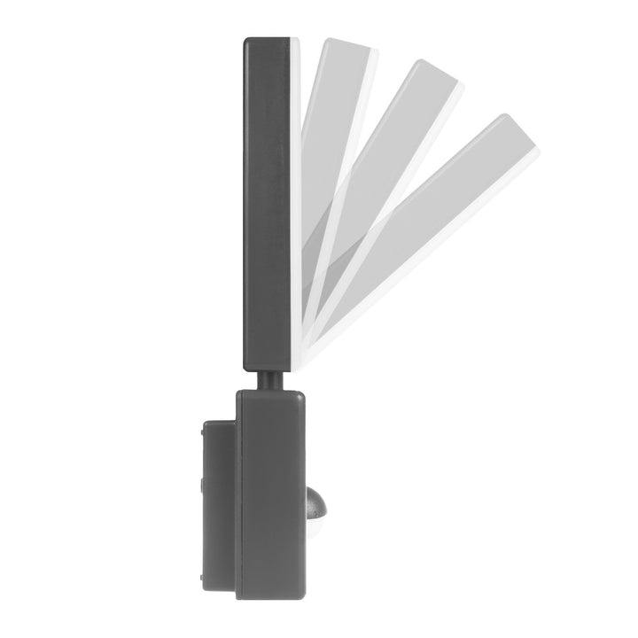 Lampă LED cu senzor de mișcare Maclean, senzor de mișcare PIR, culoare gri, 10 W, IP65, 800 lm, lumină albă neutră (4000 K) MCE516 GR, 2 bucăți