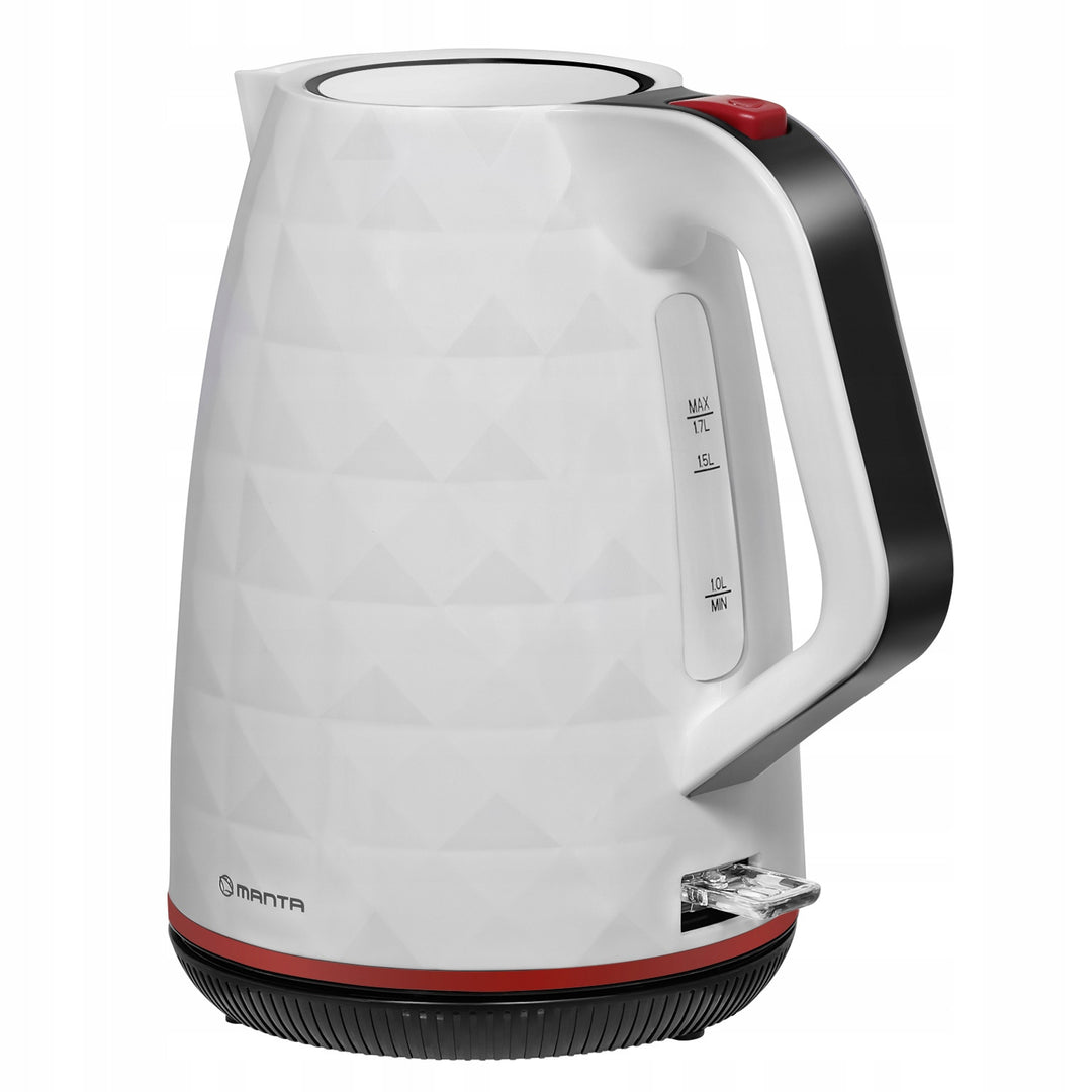 Ceainic electric fără fir Manta ORISA 1,7 L, 2200 W, alb