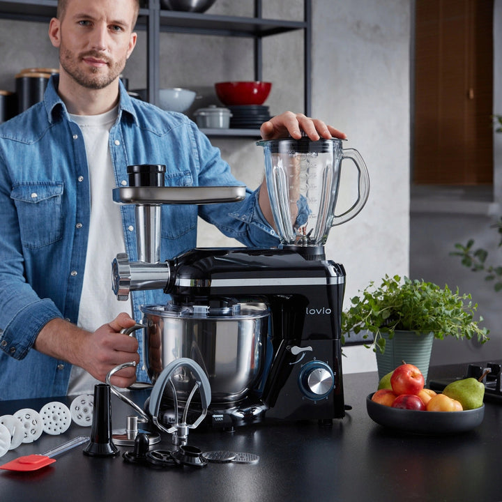 Mixer planetar Lovio ChefAssistant Plus, negru, LVSTM02PBK