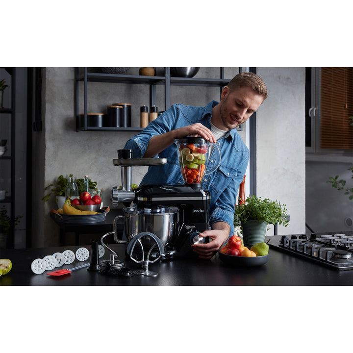 Mixer planetar Lovio ChefAssistant Plus, negru, LVSTM02PBK