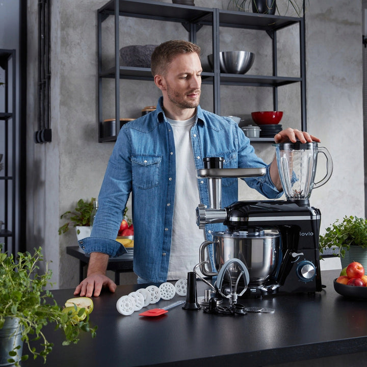 Mixer planetar Lovio ChefAssistant Plus, negru, LVSTM02PBK