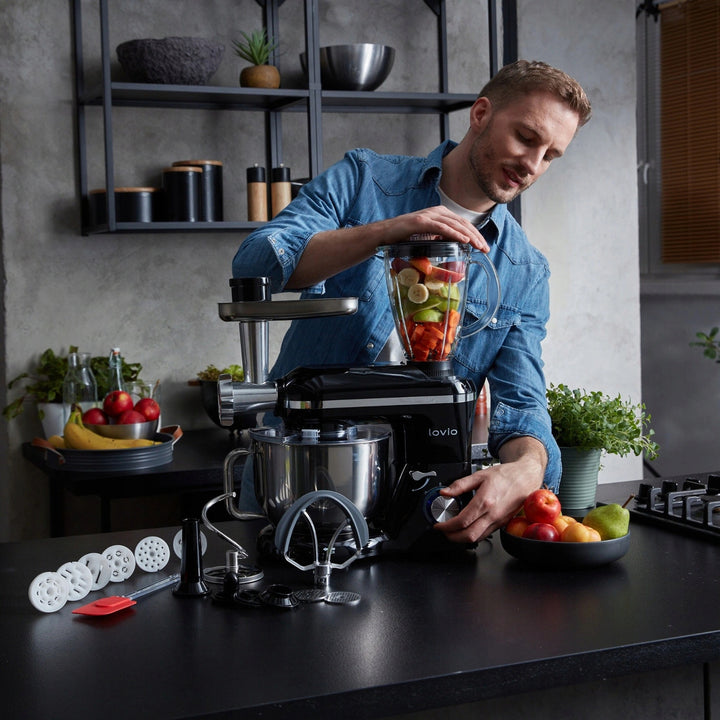 Mixer planetar Lovio ChefAssistant Plus, negru, LVSTM02PBK