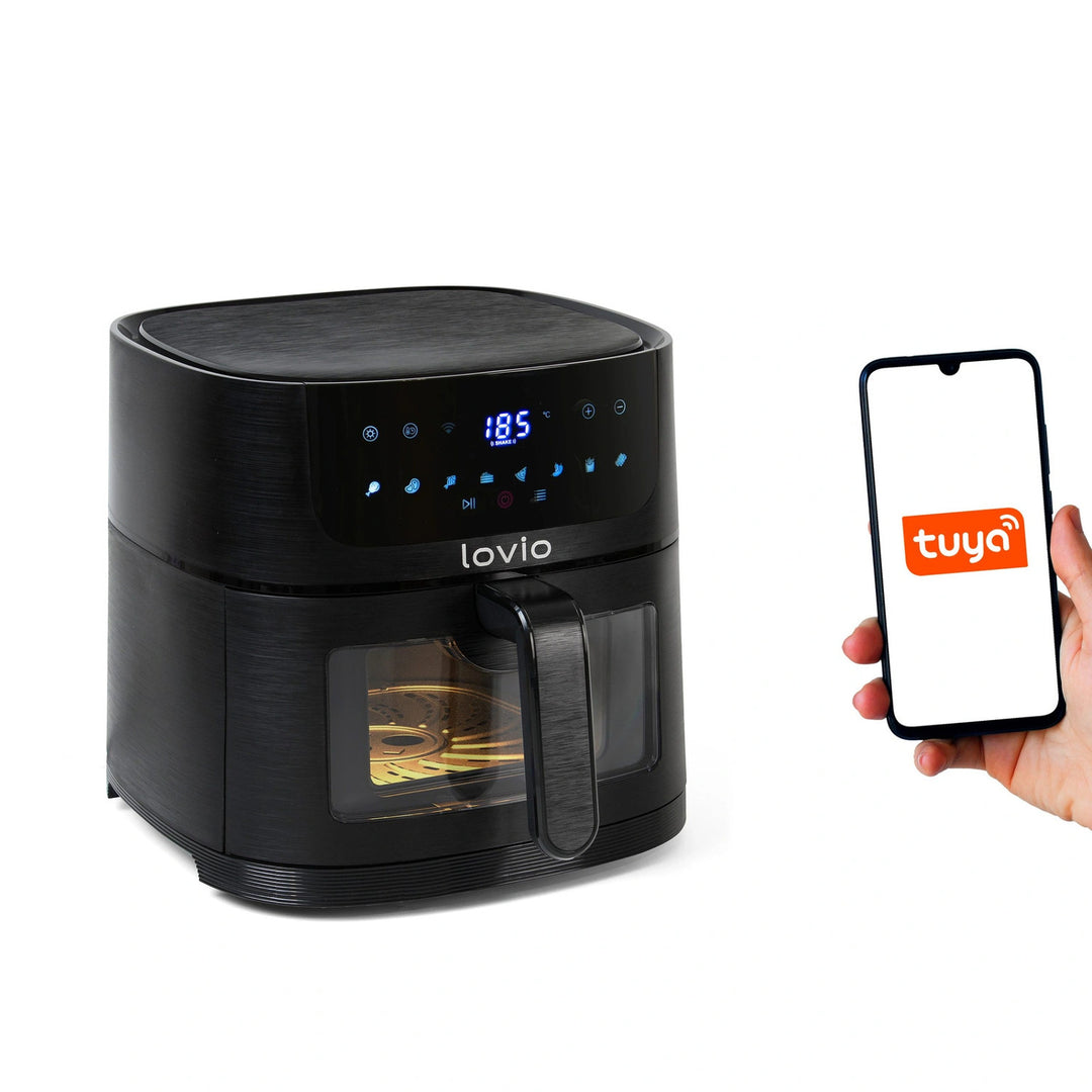 Friteuza fără ulei Air Fryer LOVIO PureFry XL Smart LVAF002BK