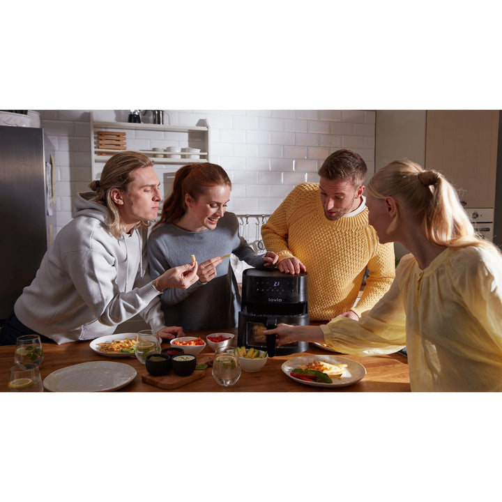 Friteuza fără ulei Air Fryer LOVIO PureFry XL Smart LVAF002BK