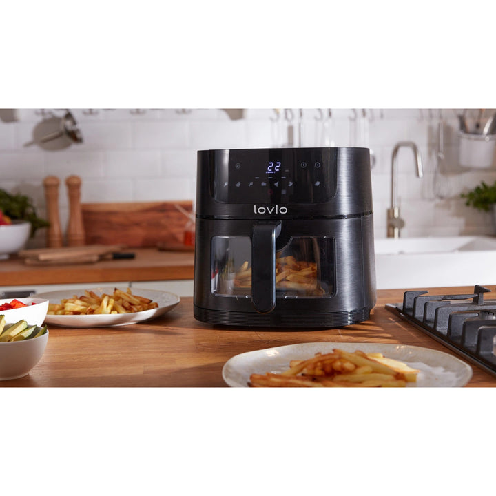 Friteuza fără ulei Air Fryer LOVIO PureFry XL Smart LVAF002BK