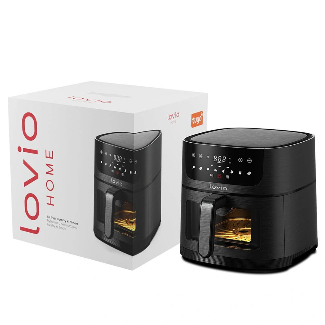 Friteuza fără ulei Air Fryer LOVIO PureFry XL Smart LVAF002BK