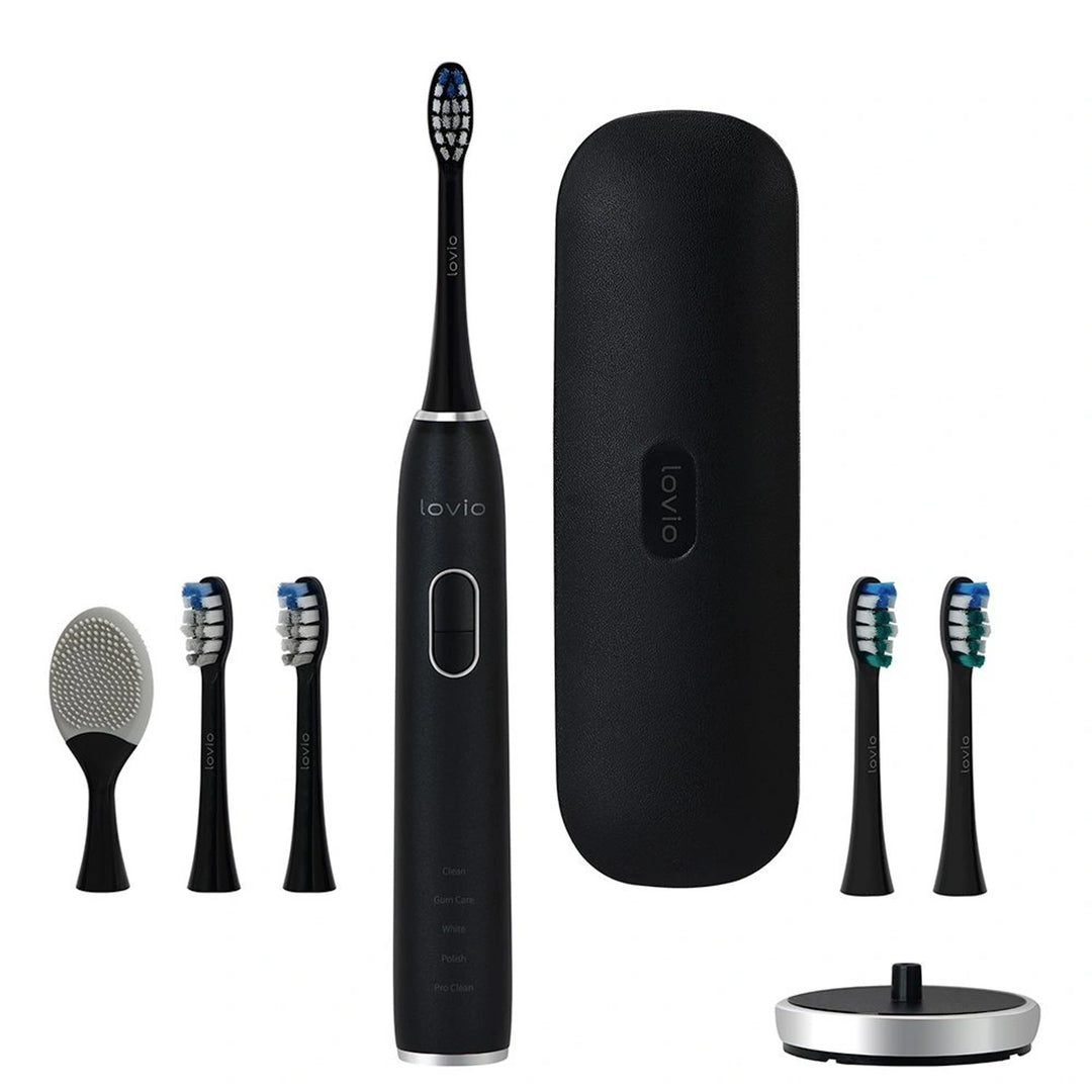 Periuță de dinți electrică Lovio SonicProtect PRO, neagră, LVTB124BK