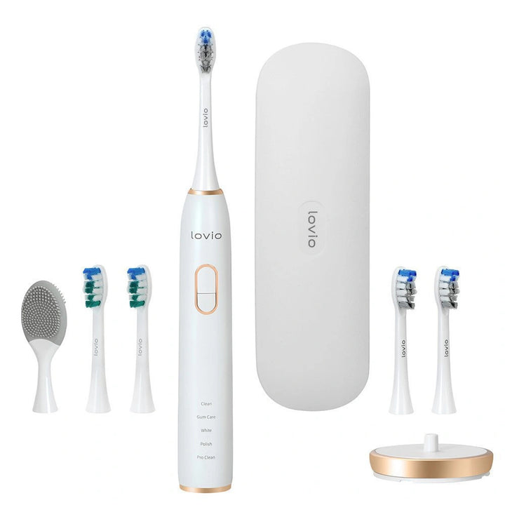 Periuță de dinți electrică Lovio SonicProtect PRO albă LVTB124WH