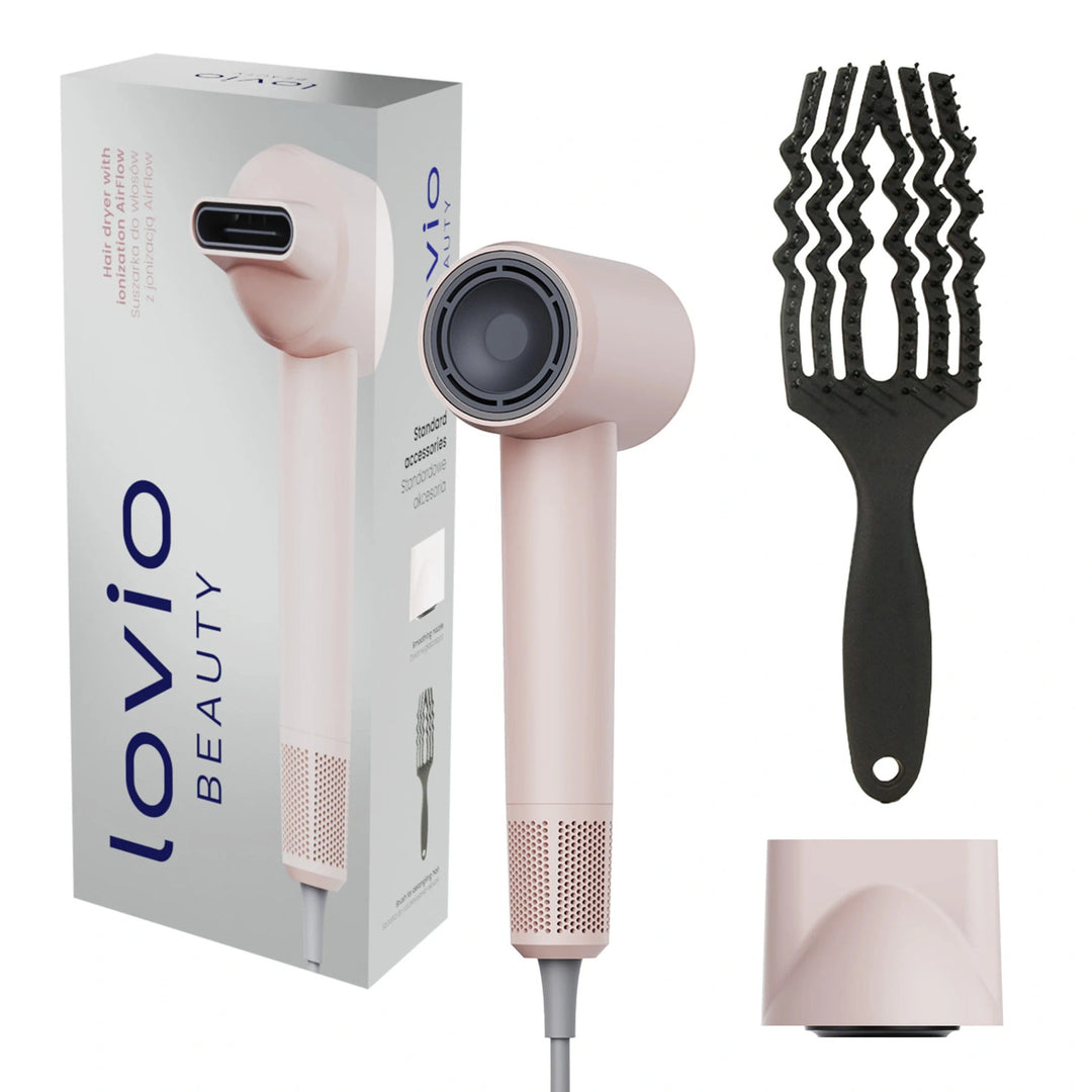Uscător de păr profesional Lovio Air Flow, roz, model LVHD001PK