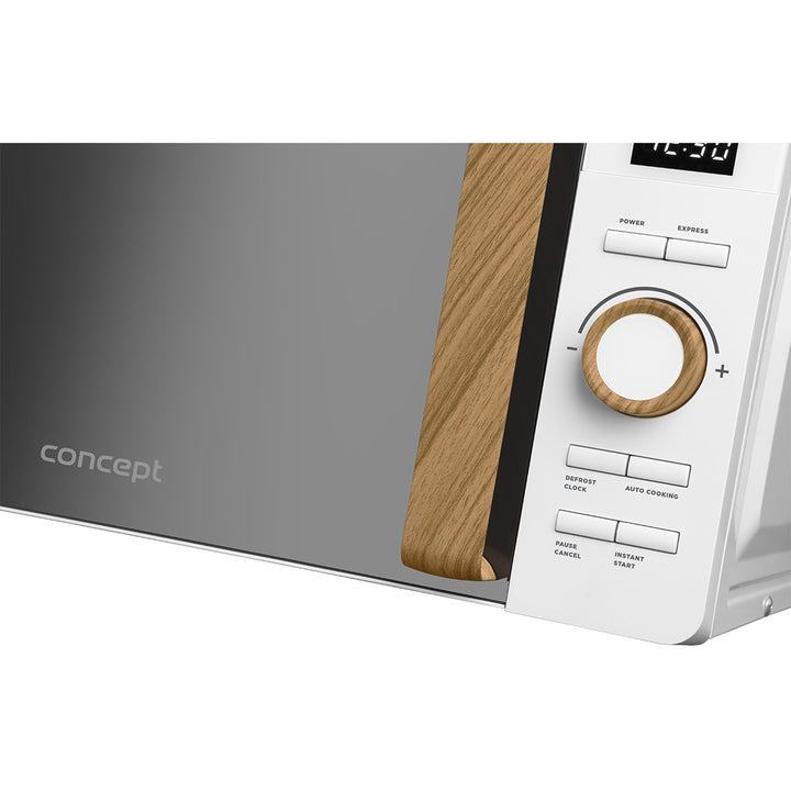 Cuptor cu microunde Concept, 5 niveluri de putere, funcție de decongelare, capacitate 20 L, putere 800 W, culoare albă, MT4420wh