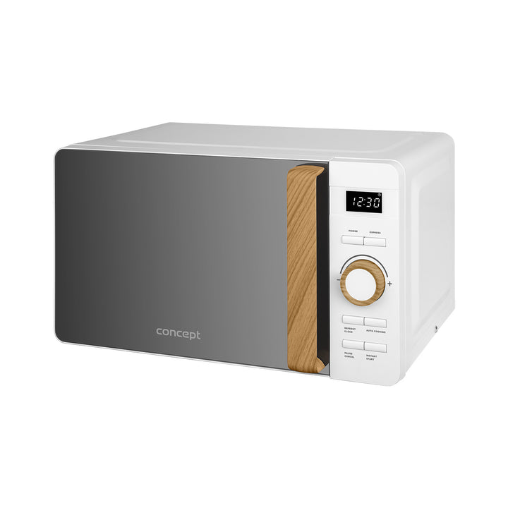 Cuptor cu microunde Concept, 5 niveluri de putere, funcție de decongelare, capacitate 20 L, putere 800 W, culoare albă, MT4420wh