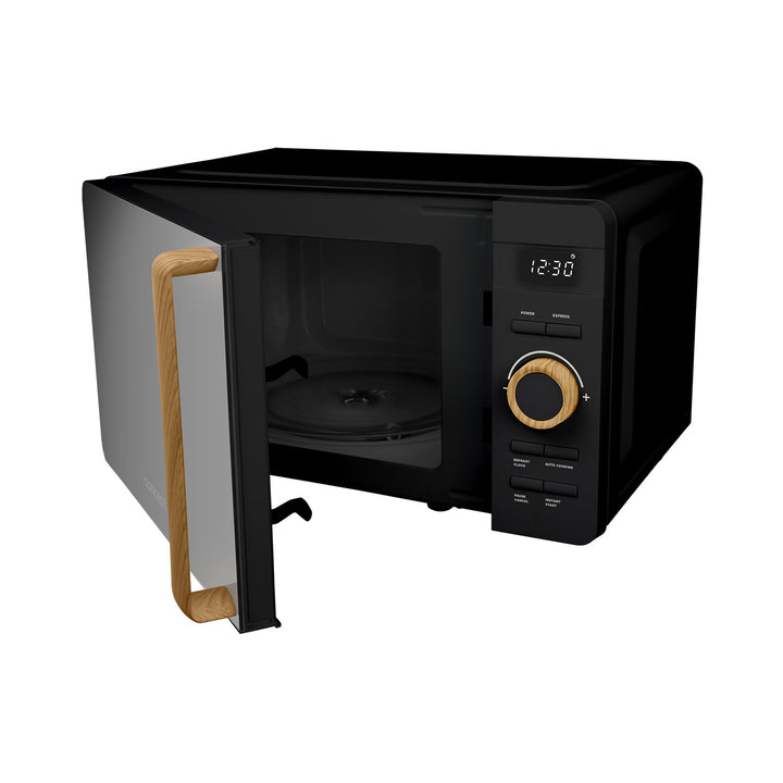 Cuptor cu microunde Concept, 5 niveluri de putere, funcție de decongelare, capacitate de 20 L, putere de 800 W, culoare neagră, MT3520bc
