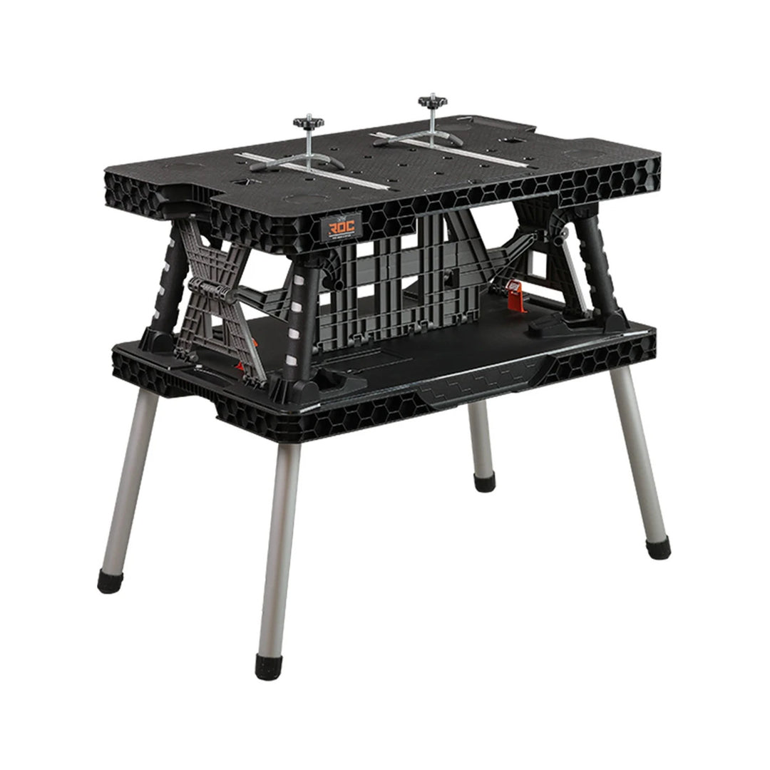 Masă de atelier pliabilă 2.0 Keter, capacitate de încărcare 453 kg, suprafață de lucru 85x56 cm, picioare metalice stabile, 271269