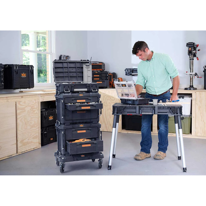 Platforma de transport Keter Roc Pro Gear, culoare neagră, sistem modular, capacitate de încărcare de până la 145 kg, 262828