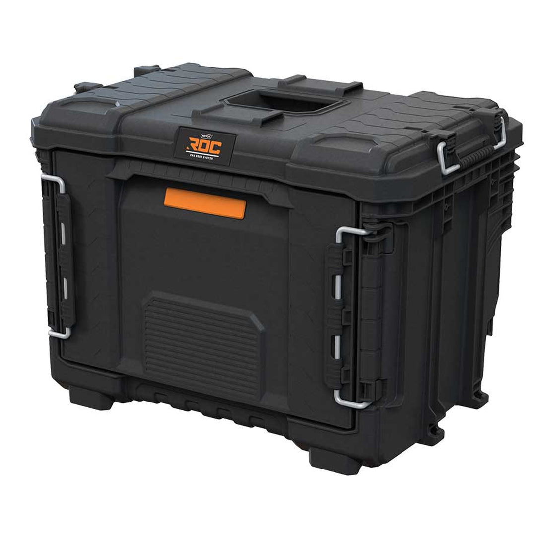 Cutie de scule XL Keter ROC Pro Gear 2.0, cu un sertar mare, sistem de fixare pentru transport, posibilitate de montare pe perete, structură modulară, 271384