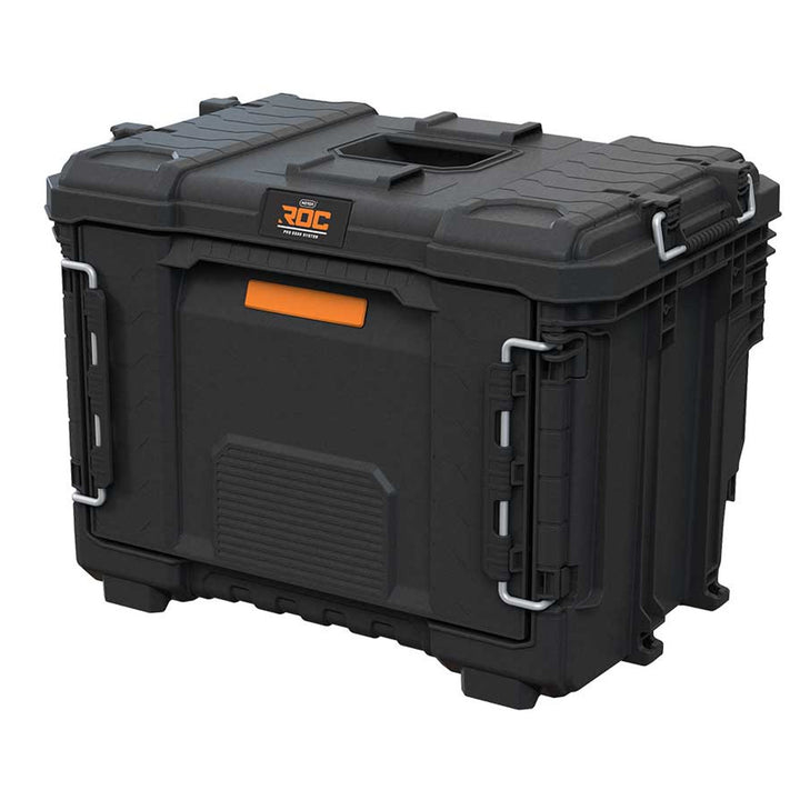 Cutie de scule XL Keter ROC Pro Gear 2.0, cu un sertar mare, sistem de fixare pentru transport, posibilitate de montare pe perete, structură modulară, 271384