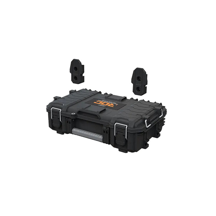 Set de 3 cutii de scule Keter ROC Pro Gear 2.0, capacitate totală de 110 L, protecție IP65, mâner telescopic detașabil, posibilitate de încuiere cu lacăt, 256982