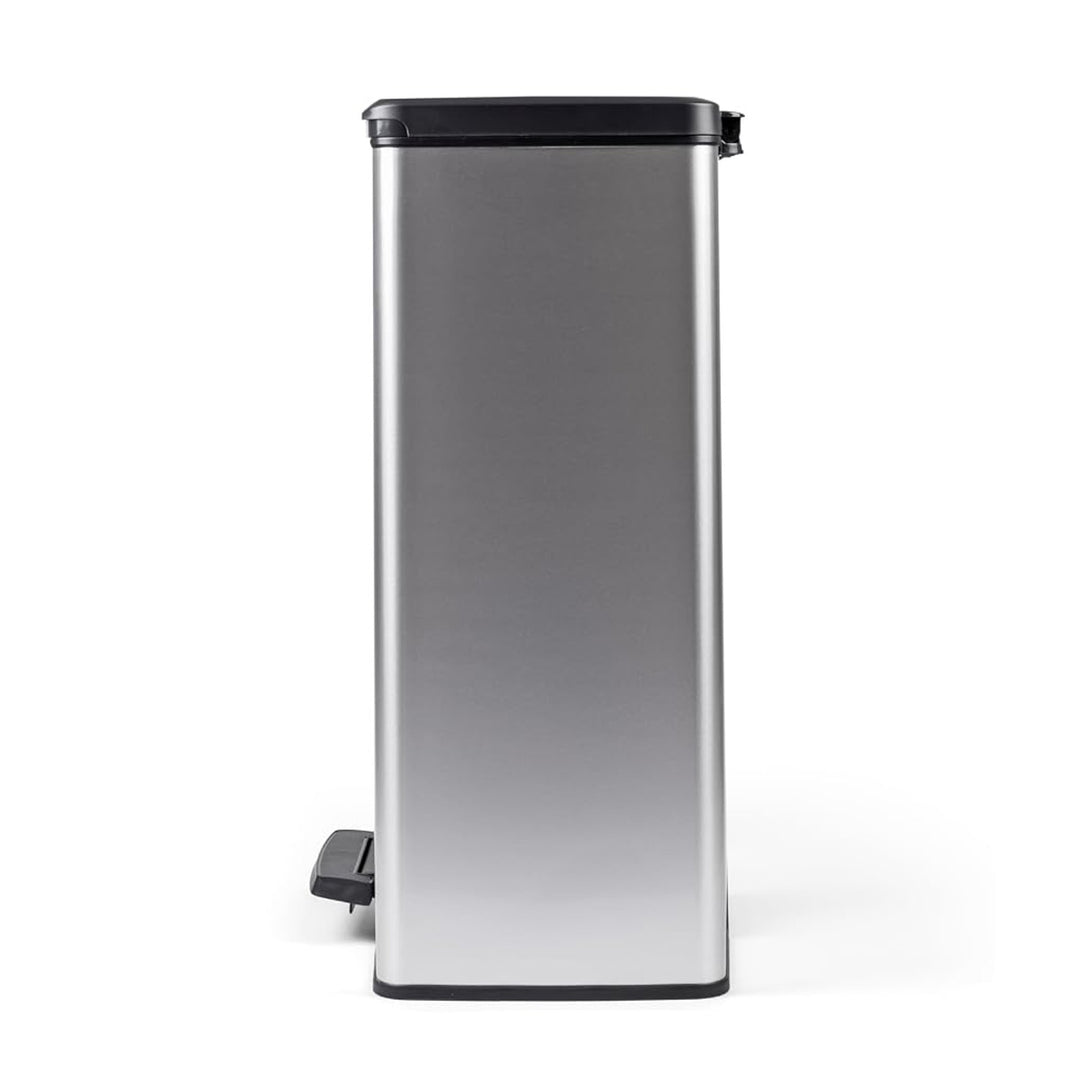 Coș de gunoi cu pedală Curver, capacitate 2x26 L, metalizat, culoare argintie, 251002