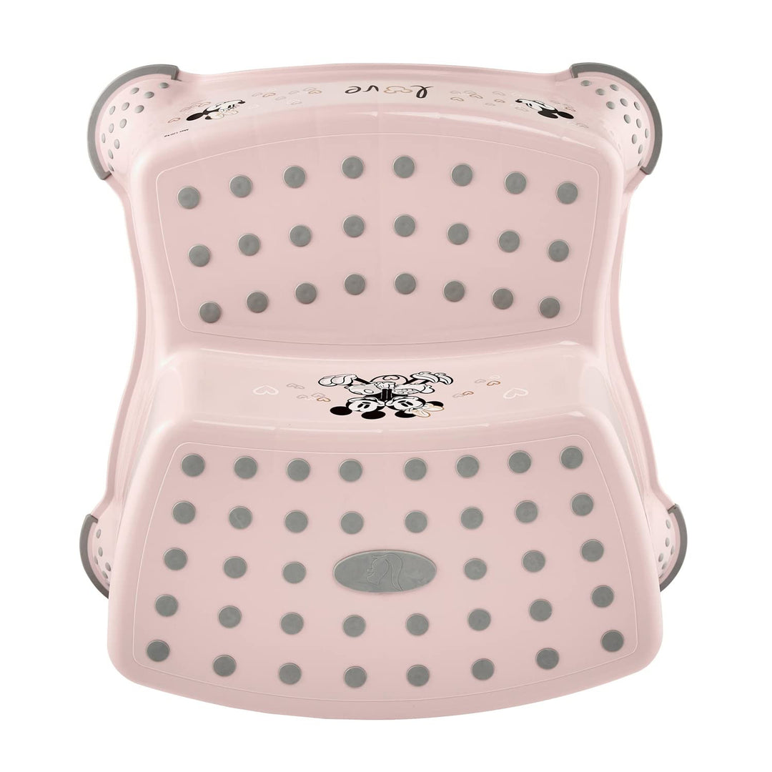 Trepied pentru copii cu două trepte Keeeper, cu suprafață antiderapantă, seria „Minnie Mouse”, capacitate de încărcare de până la 120 kg, 1003258124700
