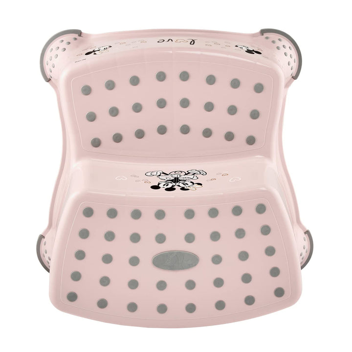 Trepied pentru copii cu două trepte Keeeper, cu suprafață antiderapantă, seria „Minnie Mouse”, capacitate de încărcare de până la 120 kg, 1003258124700