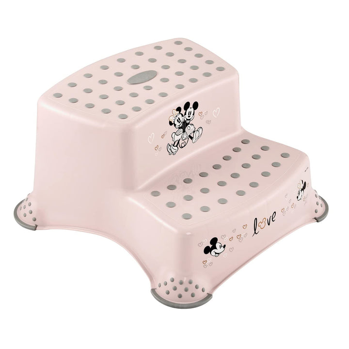 Trepied pentru copii cu două trepte Keeeper, cu suprafață antiderapantă, seria „Minnie Mouse”, capacitate de încărcare de până la 120 kg, 1003258124700