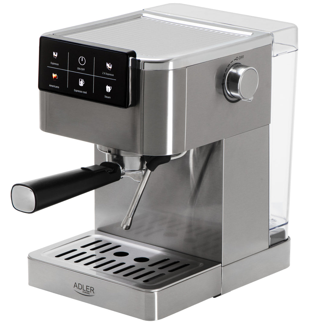 Mașină de cafea de 20 bar, Thermoblock, spumator de lapte, 5-în-1, Adler AD 4390