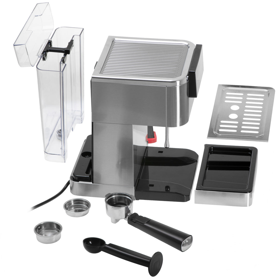 Mașină de cafea de 20 bar, Thermoblock, spumator de lapte, 5-în-1, Adler AD 4390