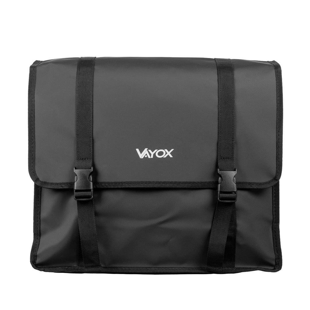 Geantă dublă de bicicletă din PVC pentru portbagaj, cu mâner, neagră, 40 L, VA0446, Vayox