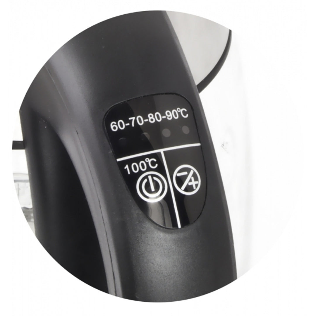 Ceainic electric, din sticlă, cu LED și termostat, 1,8 l, Esperanza