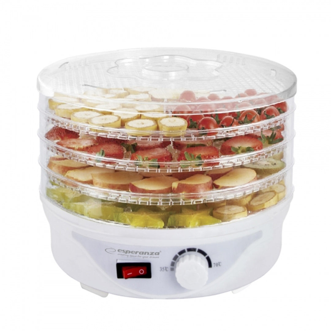Uscător pentru ciuperci, fructe, legume și ierburi, 250 W, 8 programe de uscare Esperanza