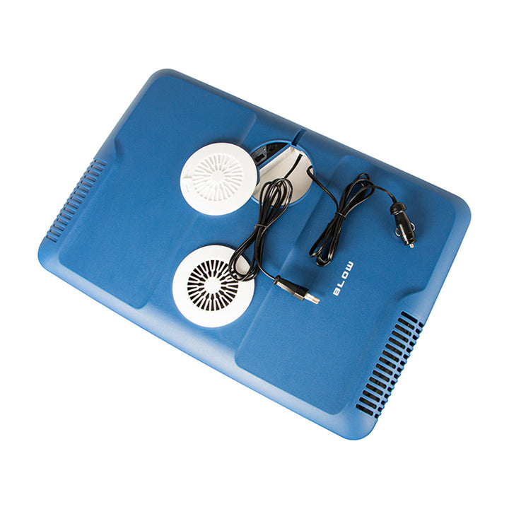 Frigider portabil pentru mașină Blow, cu roți, capacitate de 42 L, mod de încălzire, tensiune DC 12 V și AC 100 V–240 V, 44–210