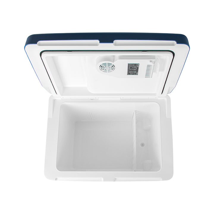 Frigider portabil pentru mașină Blow, cu roți, capacitate de 42 L, mod de încălzire, tensiune DC 12 V și AC 100 V–240 V, 44–210