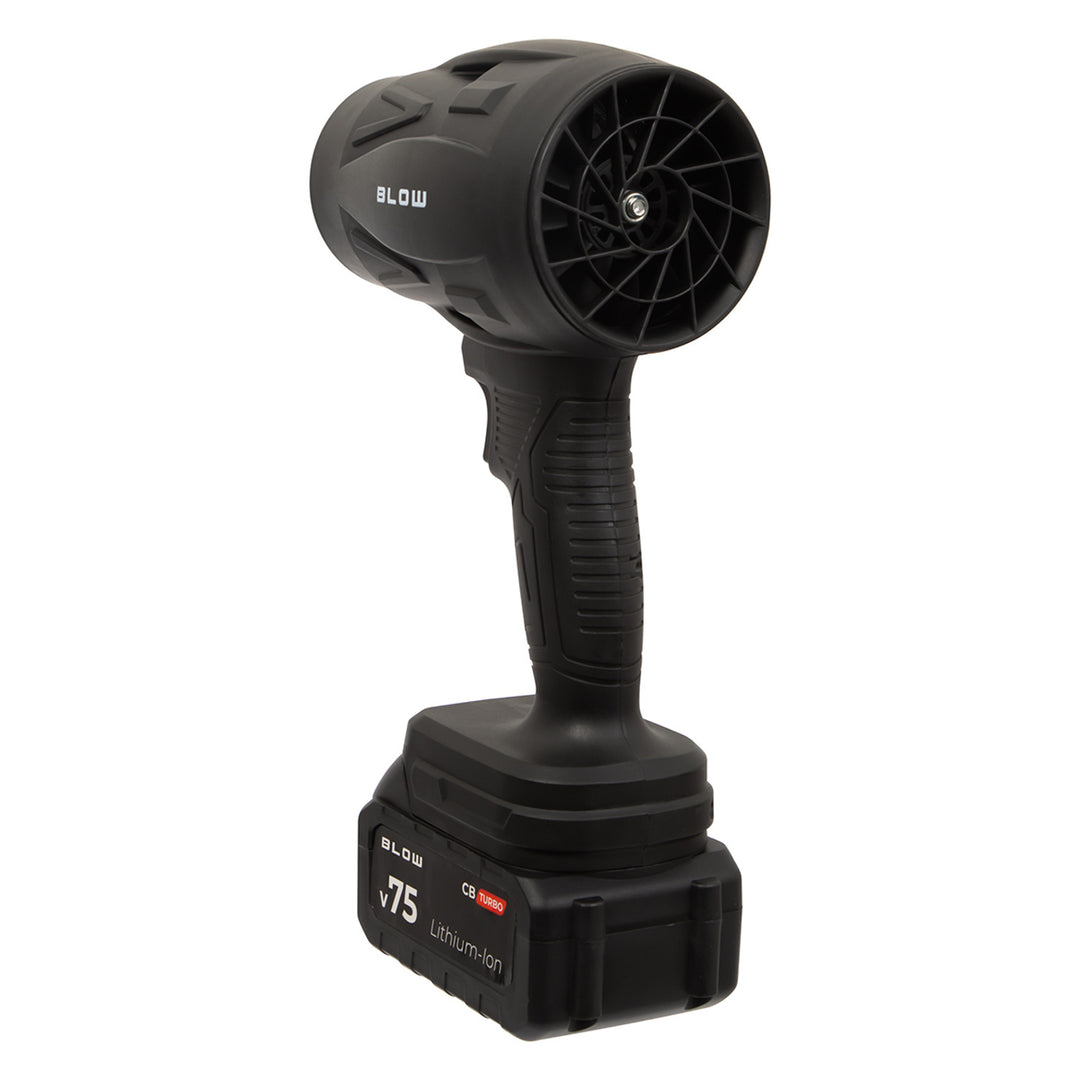 Suflantă cu baterie BLOW 21V CB TURBO, 130.000 de rotații, 2,4 Ah, cutie de transport