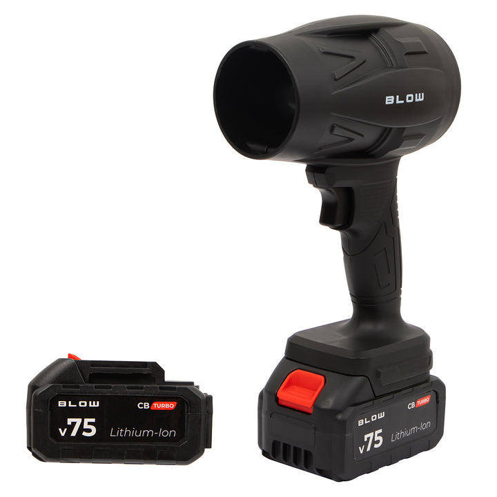 Suflantă cu baterie BLOW 21V CB TURBO, 130.000 de rotații, 2,4 Ah, cutie de transport
