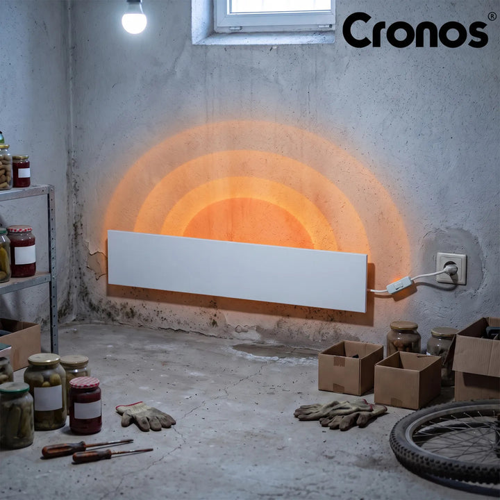 Panou de încălzire cu infraroșu Cronos Anti-Mold, putere 50 W, pentru încălzirea locală și uscarea pereților umezi, MRH-50