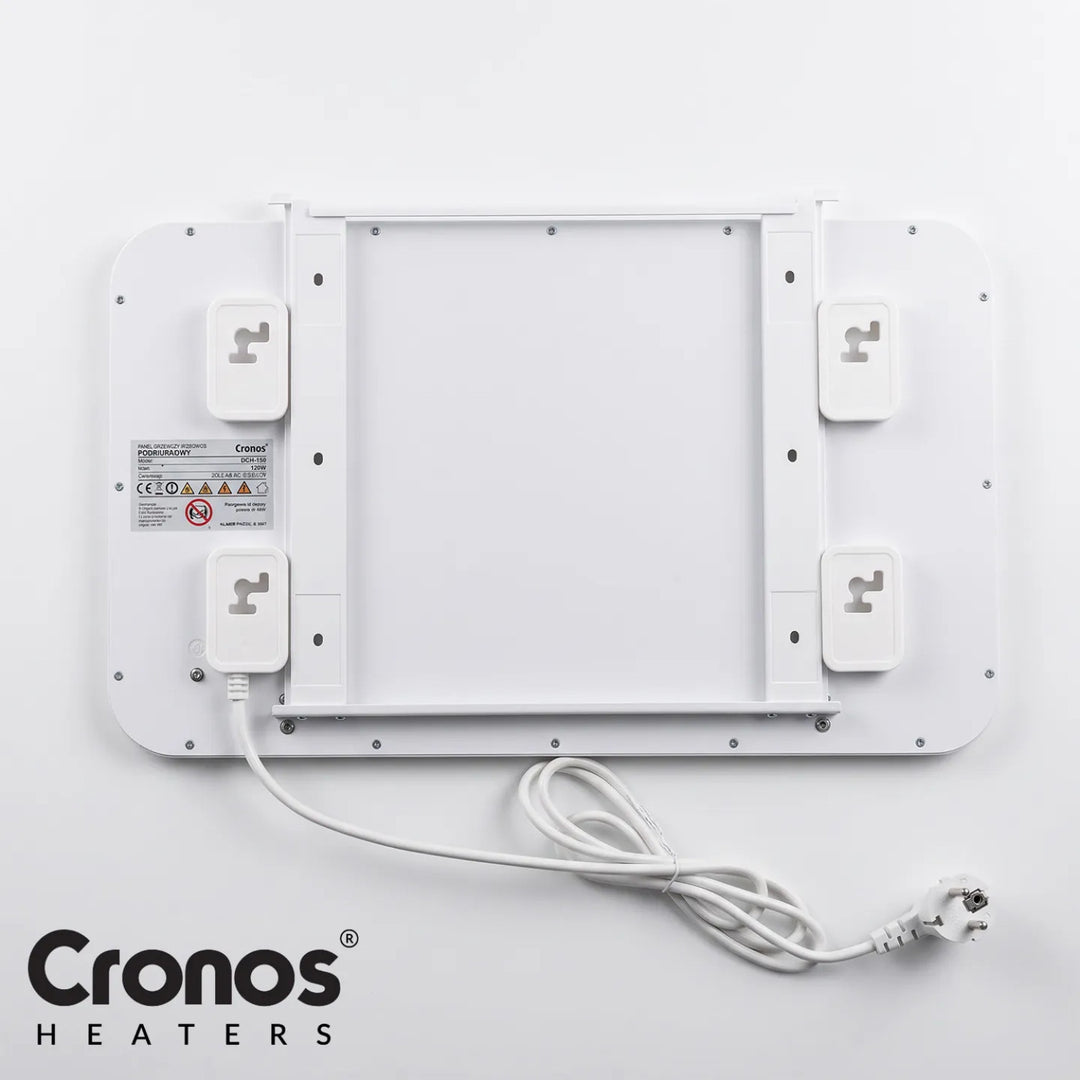 Panou de încălzire cu infraroșu pentru sub birou Cronos, putere 120 W, temporizator, 3 niveluri de funcționare, DCH-150