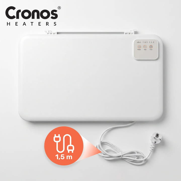 Panou de încălzire cu infraroșu pentru sub birou Cronos, putere 120 W, temporizator, 3 niveluri de funcționare, DCH-150