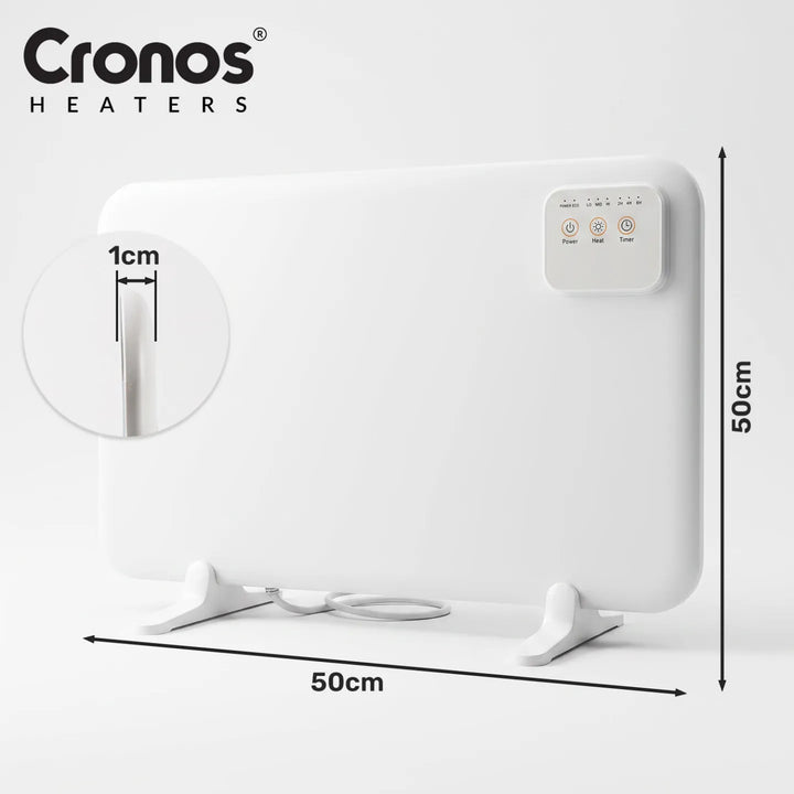 Panou de încălzire cu infraroșu pentru sub birou Cronos, putere 120 W, temporizator, 3 niveluri de funcționare, DCH-150