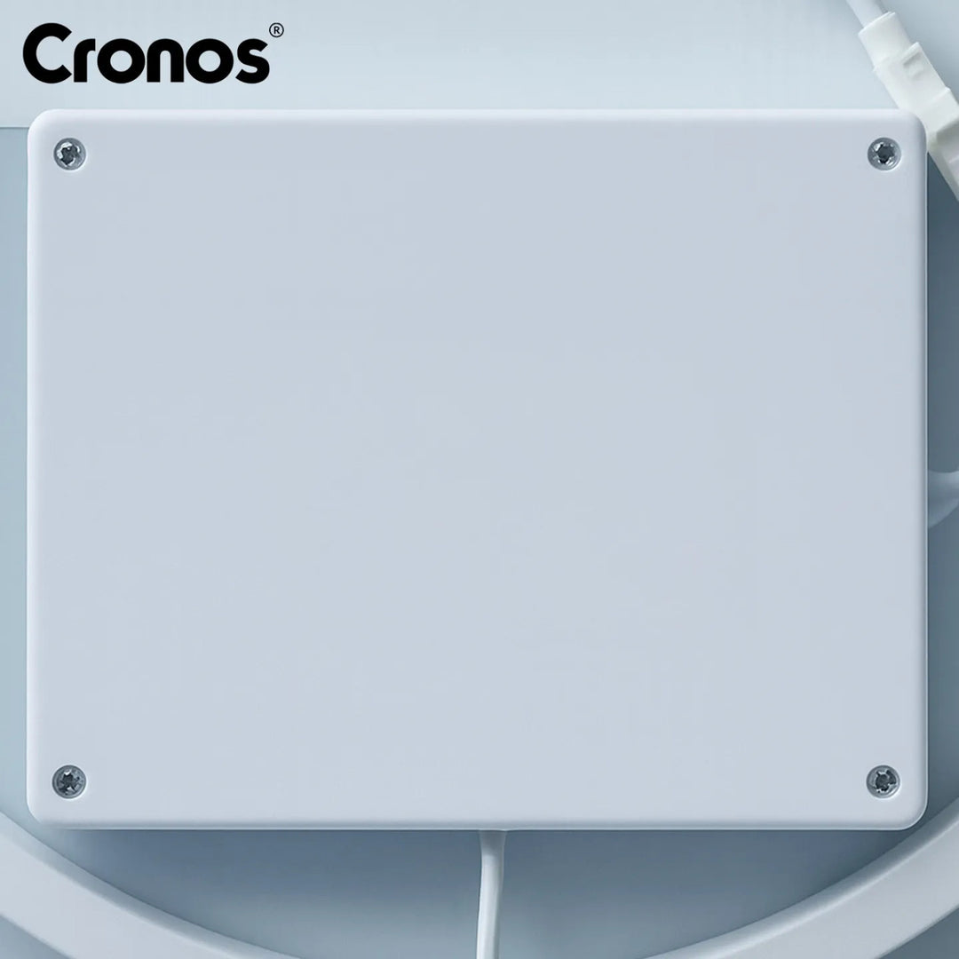 Oglinda încălzită Cronos, ovală, 50 x 80 cm, LED în trei culori, protecție IP44, sistem anti-ceață