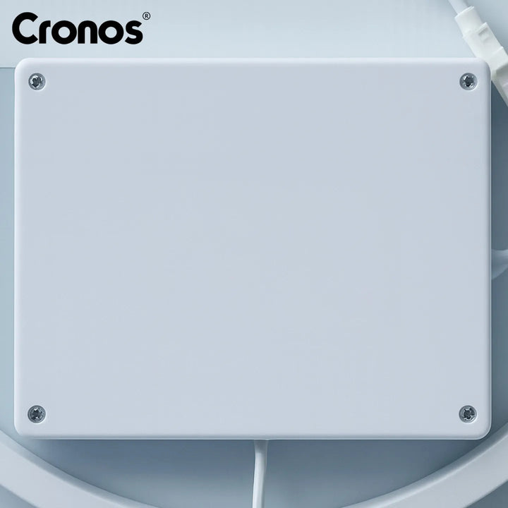 Oglinda încălzită Cronos, ovală, 50 x 80 cm, LED în trei culori, protecție IP44, sistem anti-ceață