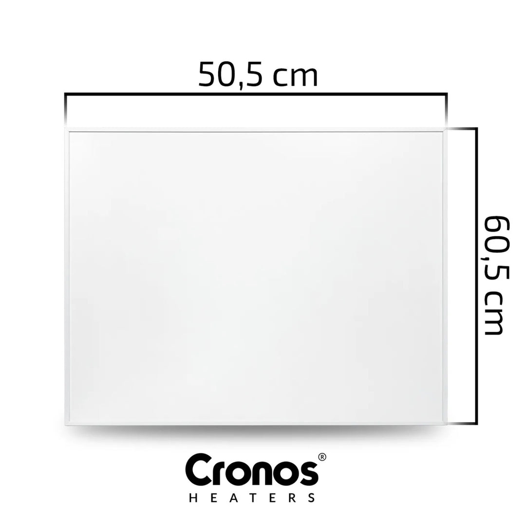 Panou de încălzire cu infraroșu Cronos Graphene, putere 300 W, culoare albă, încălzește o încăpere de până la 8 m², telecomandă, PRO CGP-300TWP
